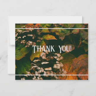 Tarjeta De Agradecimiento Gracias Fall Foliage Personalize