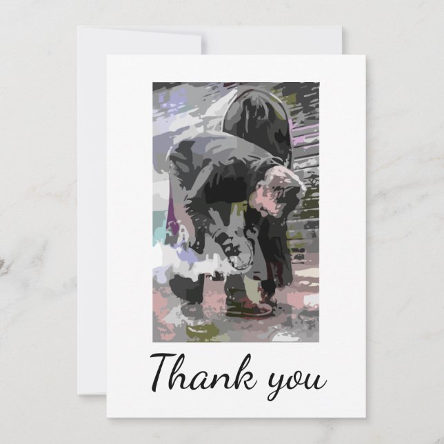 Tarjeta De Agradecimiento Gracias Farrier Horse Hoof Trimmer Barefoot (Anverso)