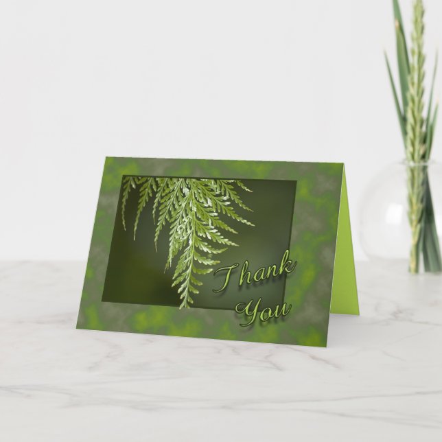 Tarjeta De Agradecimiento Gracias Fern (Anverso)