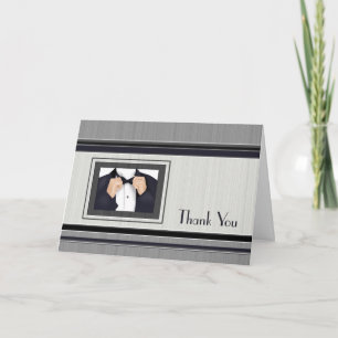 Tarjeta De Agradecimiento Gracias fiesta de bodas en Grooms Side