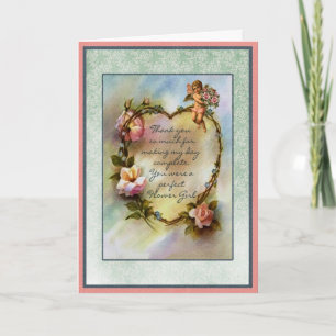 Tarjeta De Agradecimiento Gracias fiesta nupcial del florista