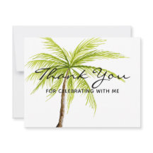 Gracias fiesta tropical de la playa de la palmera