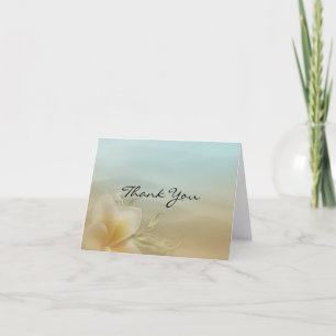 Tarjeta De Agradecimiento Gracias Florales de Playa
