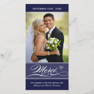 Tarjeta De Agradecimiento Gracias - Foto de la carta (4x8)