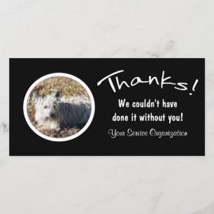 Tarjeta De Agradecimiento ¡Gracias! Foto personalizado Gracias