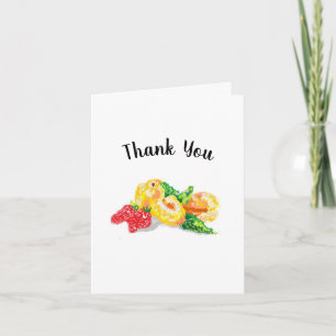 Tarjeta De Agradecimiento Gracias : Frutas del amor