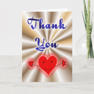 Tarjeta De Agradecimiento Gracias. Gracias, corazón de amor. Cuidando. Aprec