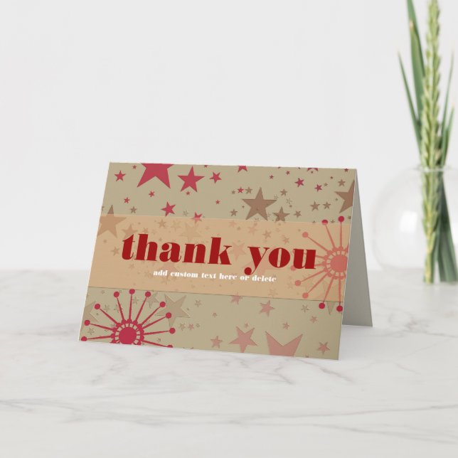 Tarjeta de agradecimiento Gracias Gracias MGracias (Anverso)
