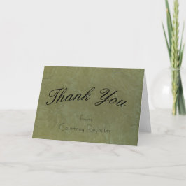 Tarjeta De Agradecimiento Gracias Green Greeting Card 2.0
