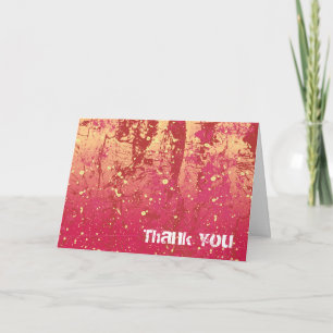 Tarjeta De Agradecimiento Gracias Grunge Urban Sunrise Card