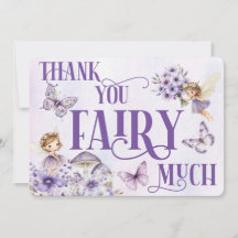 Gracias Hada Mucho Floral Púrpura