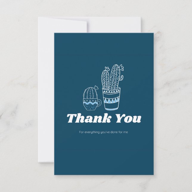 Tarjeta De Agradecimiento Gracias Hecho Por Mí (Anverso)