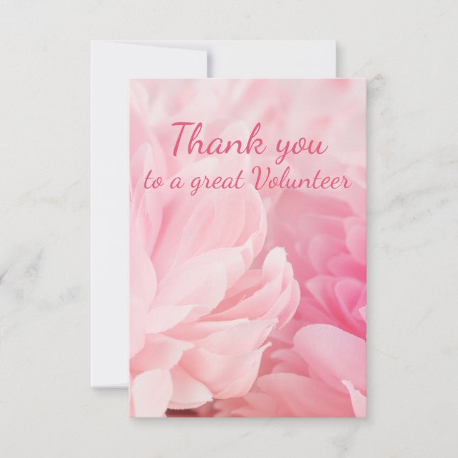 Tarjeta De Agradecimiento Gracias Hermosa Flor Peony Garden Floral (Anverso)
