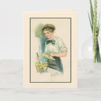 Tarjeta De Agradecimiento Gracias. Hostess de cena