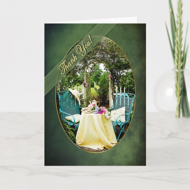 TARJETA DE AGRADECIMIENTO GRACIAS - JARDÍN DE ALGODÓN INGLÉS - PRUEBA (Anverso)