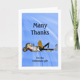 Tarjeta De Agradecimiento Gracias Jubilación Regalo Rip VanWinkle personaliz