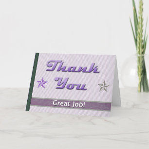 Tarjeta De Agradecimiento Gracias las relaciones de empleado