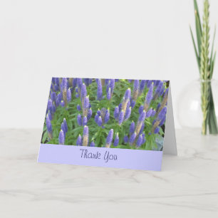 Tarjeta De Agradecimiento Gracias Lavanda