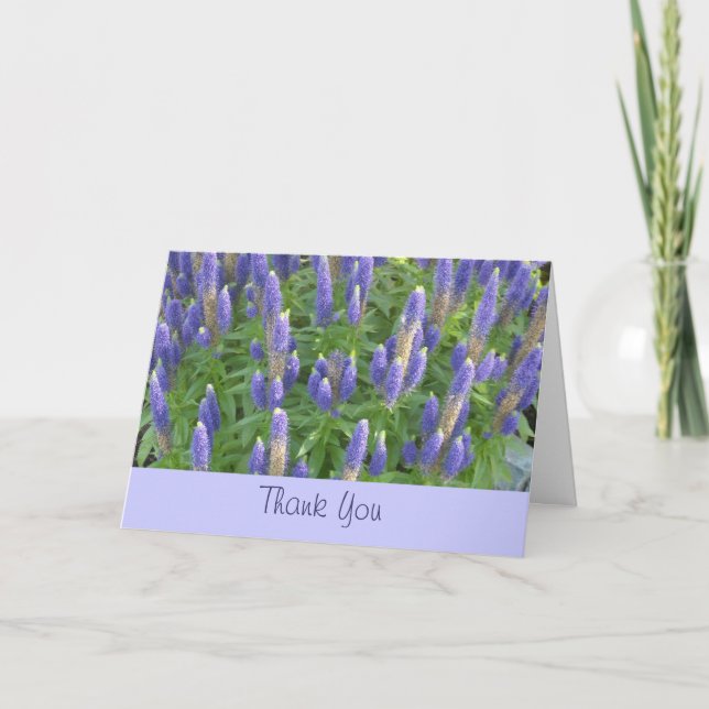 Tarjeta De Agradecimiento Gracias Lavanda (Anverso)
