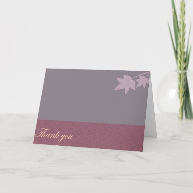 Tarjeta De Agradecimiento Gracias - Liliac (Anverso)