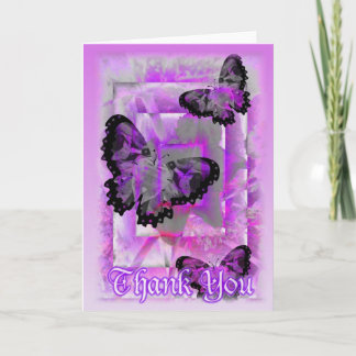 Tarjeta De Agradecimiento Gracias los deseos de la mariposa por Valxart