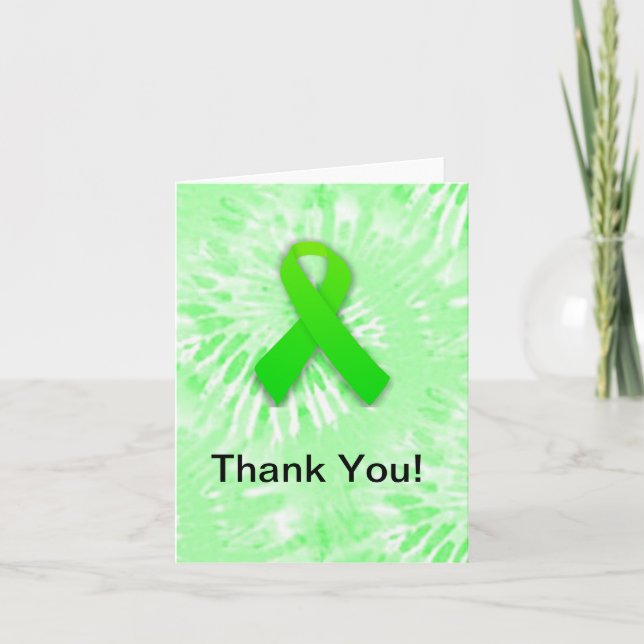 Tarjeta De Agradecimiento Gracias Lyme Awareness Notecards (Anverso)