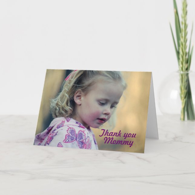 Tarjeta De Agradecimiento Gracias mamá (Anverso)
