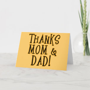 Tarjeta De Agradecimiento ¡GRACIAS MAMÁ y PAPÁ! Producto de la camiseta o