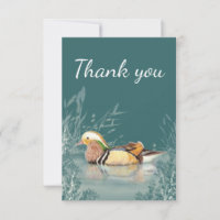 Gracias Mandarin Duck Bird Nature Art