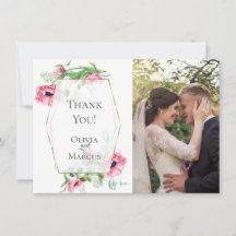 GRACIAS | Marco de FOTO Botánico Amapolas Rosadas