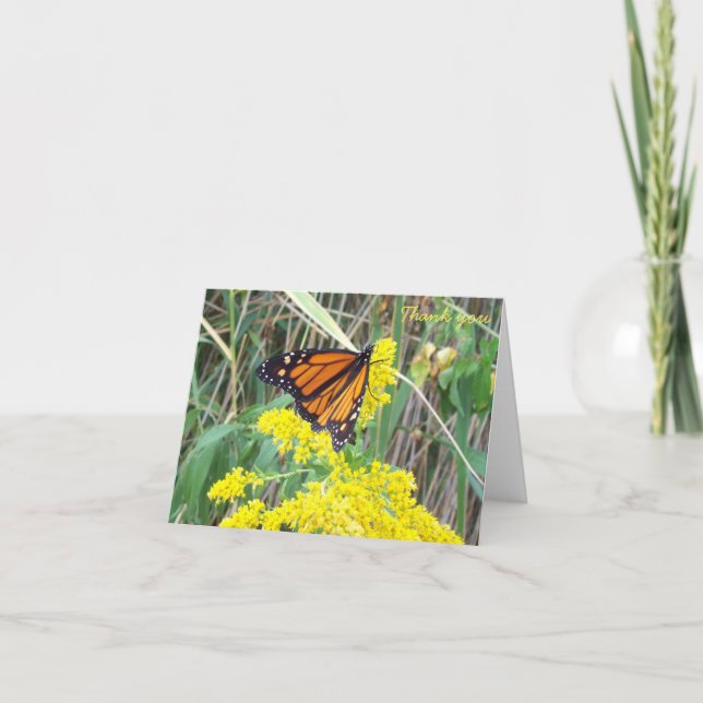 Tarjeta De Agradecimiento Gracias - Mariposa (Anverso)