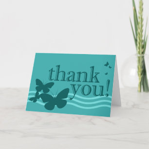 Tarjeta De Agradecimiento gracias : mariposas :