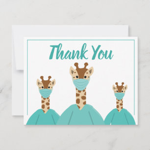 Tarjeta De Agradecimiento Gracias Médica de Enfermería Médica Personalizado 