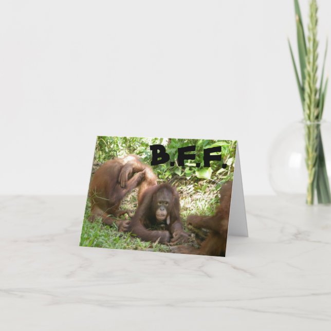 Tarjeta De Agradecimiento Gracias, mejores amigos (Anverso)