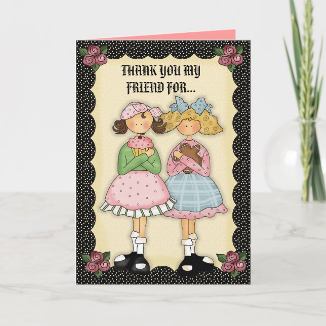 TARJETA DE AGRADECIMIENTO GRACIAS MI AMIGO (Anverso)