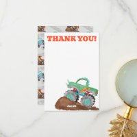Gracias Monster Truck Birthday Bash Watercolor