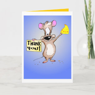 Tarjeta De Agradecimiento Gracias Mouse
