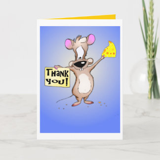 Tarjeta De Agradecimiento Gracias Mouse