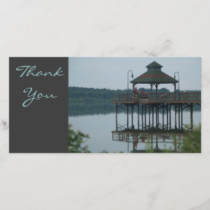 Tarjeta De Agradecimiento Gracias, muelle w/Gazeebo