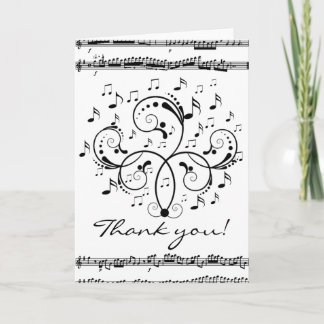 Tarjeta De Agradecimiento Gracias música