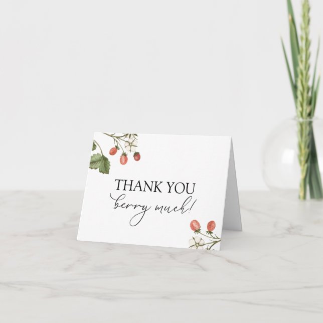 Tarjeta De Agradecimiento Gracias muy dulces (Anverso)