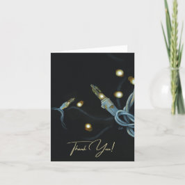 Tarjeta De Agradecimiento Gracias Navidades Lights