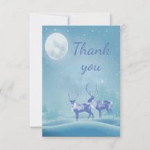 Gracias Navidades Snowy Reindeer Animal Art