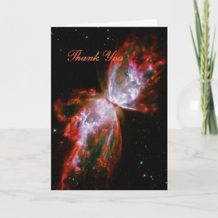 Tarjeta De Agradecimiento Gracias - Nebulosa mariposa en Escorpio