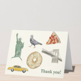 Tarjeta De Agradecimiento Gracias, New York Cards