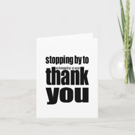 Tarjeta De Agradecimiento Gracias Notecard (el espacio en blanco dentro)