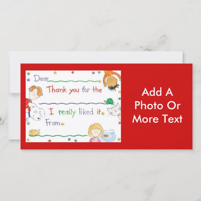 Tarjeta De Agradecimiento Gracias observar (Anverso)