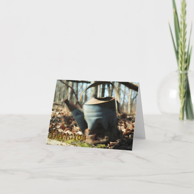 Tarjeta De Agradecimiento Gracias observar (Anverso)