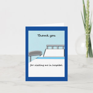 Tarjeta De Agradecimiento Gracias observar por visita del hospital