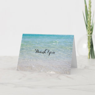 Tarjeta De Agradecimiento Gracias Ocean Blue